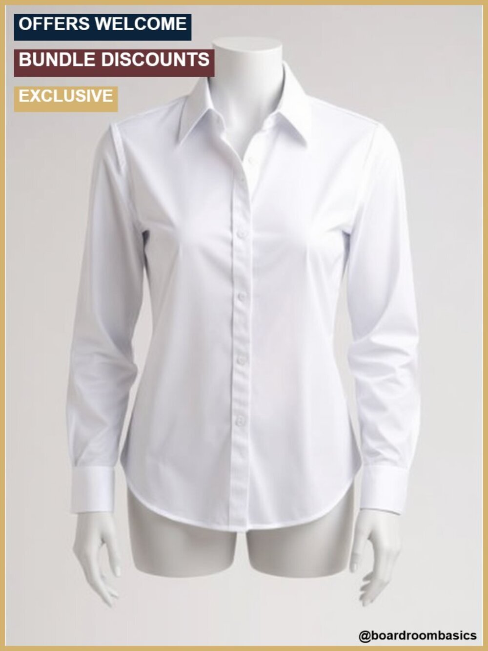 Women's Long Sleeve Button Down Shirt Wrinkle Free Cotton Blend Blouse Tops